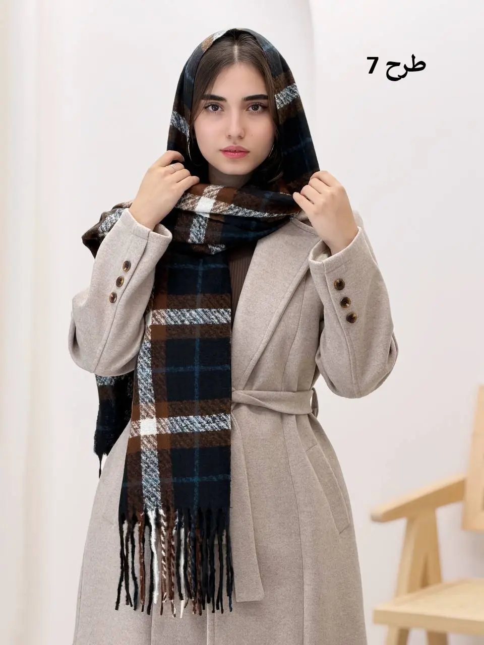 3814-شال موهر فریال